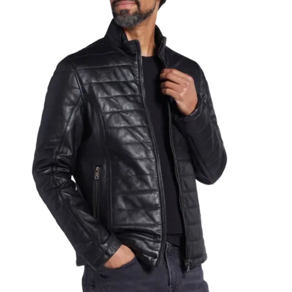 NWT Pino by Pinoporte Dino Leather Bomber Jacket - Sz M